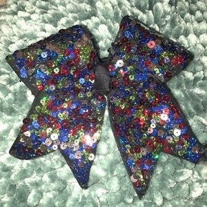 A sparkly cheer bow!